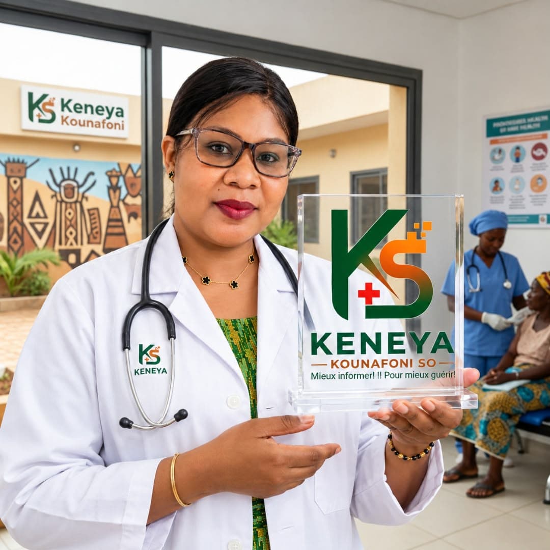 Professionnelle de santé présentant l'identité de Keneya Kounafoni So